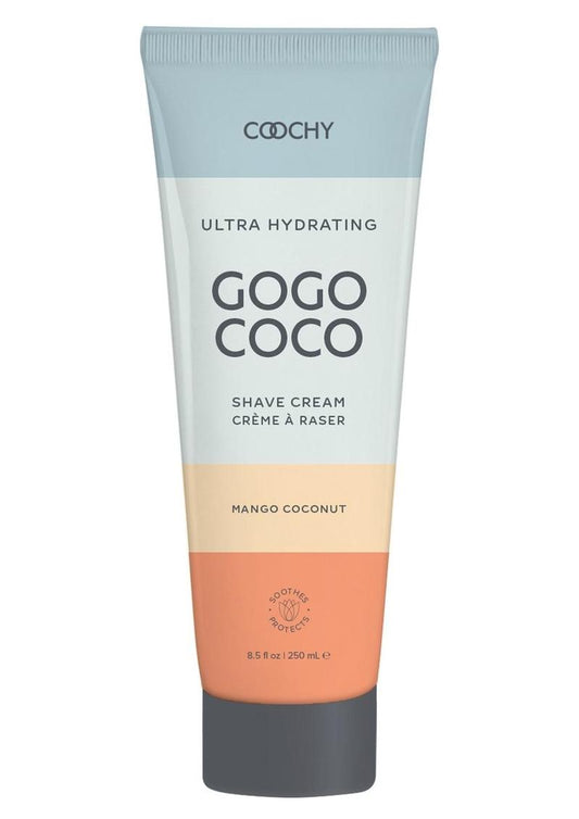 Goochy Gogo Coco shave cream tube on a white background