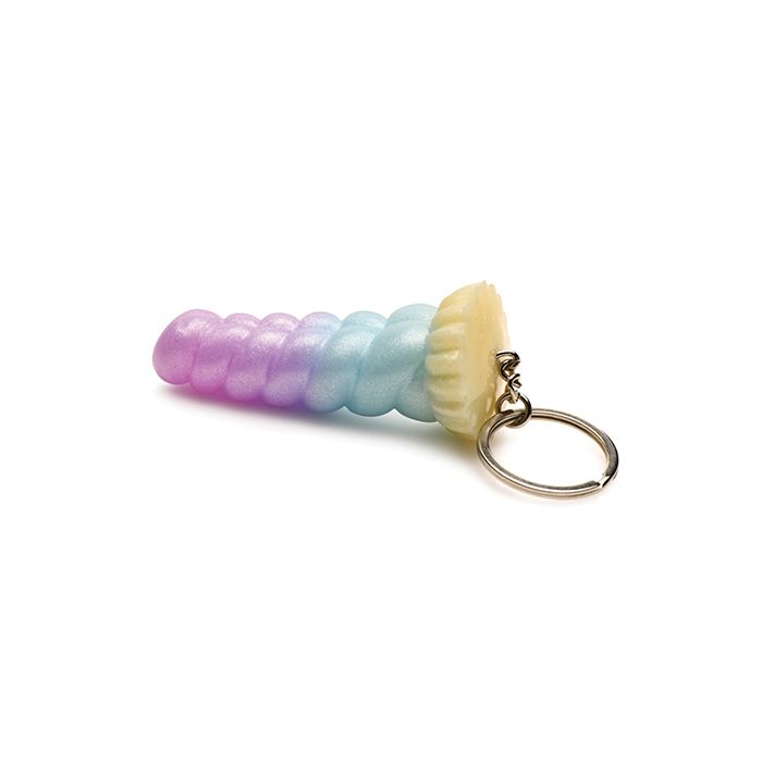 Unicorn Charm Keychain – Fantasy Rainbow Mini Dildo Accessory