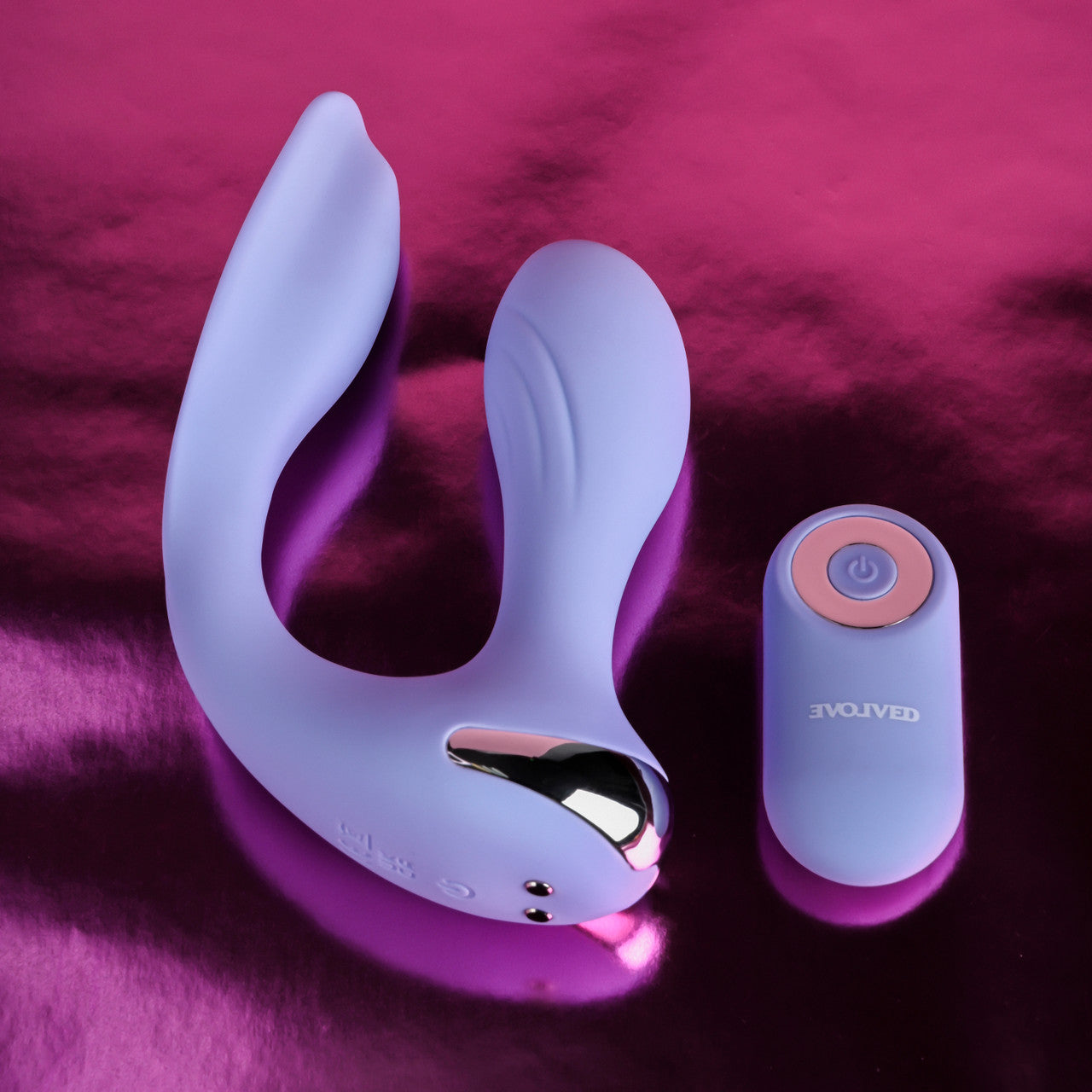 Evolved Novelties Every Way Play Elegant silicone wearable vibe with sleek chrome-accented remote control
