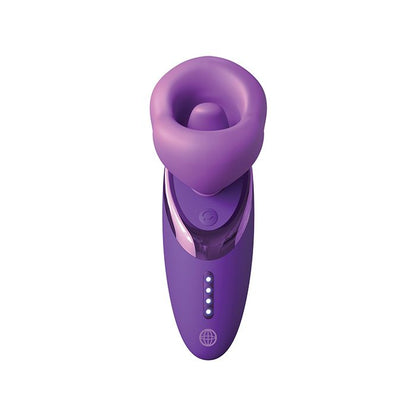 Purple Pipedream Fantasy for her Pleasure Sucker with sensor control on a white background 