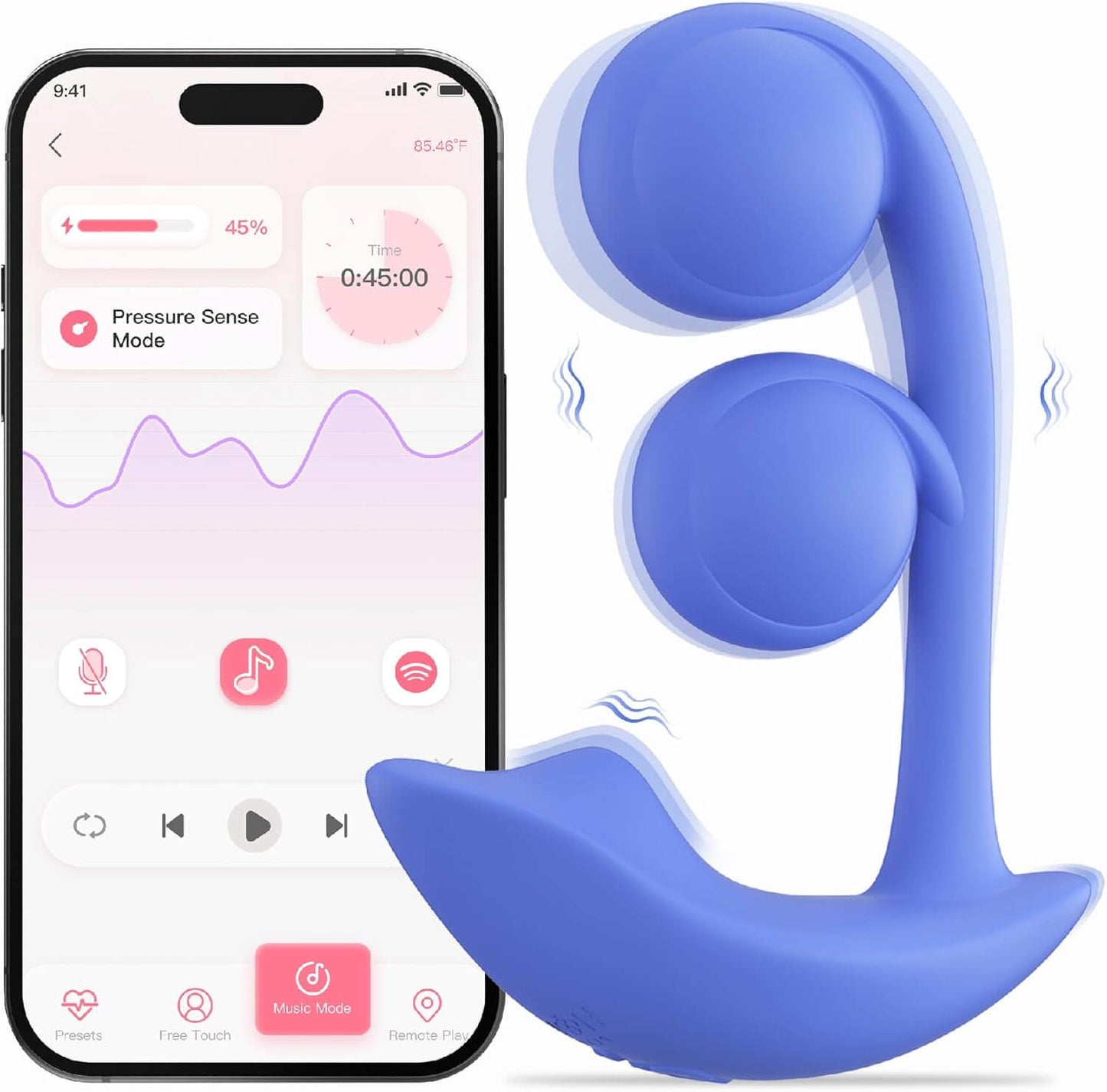 Honey Play Box Meloday Dual Orb App Controlled wearable vibrator for couples or solo play