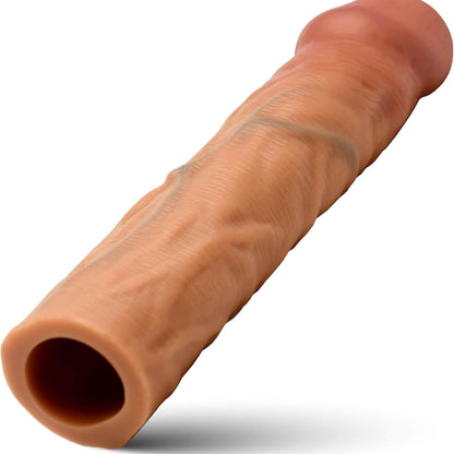 Curve Toys Jock Enhancer medium realistic penis extension sleeve with textured realistic exterior