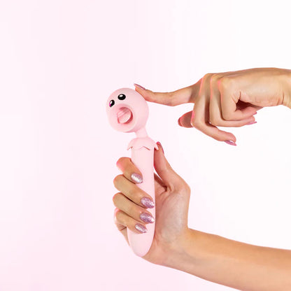 Natalies Toy Box Lick n' Stick Dual Ended Flicker & G-Spot Vibrator with flexible head by like a kitten