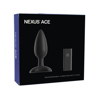 Nexus Ace Large Vibrating Butt Plug – Remote Control | Black