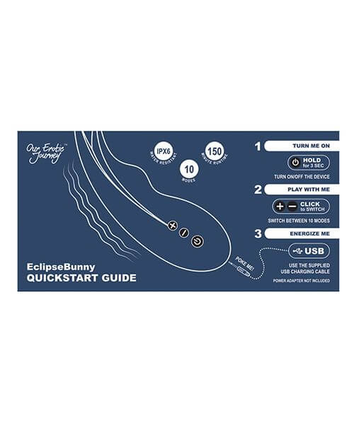 Our Erotic Journey EclipseBunny quickstart guide on a blue background