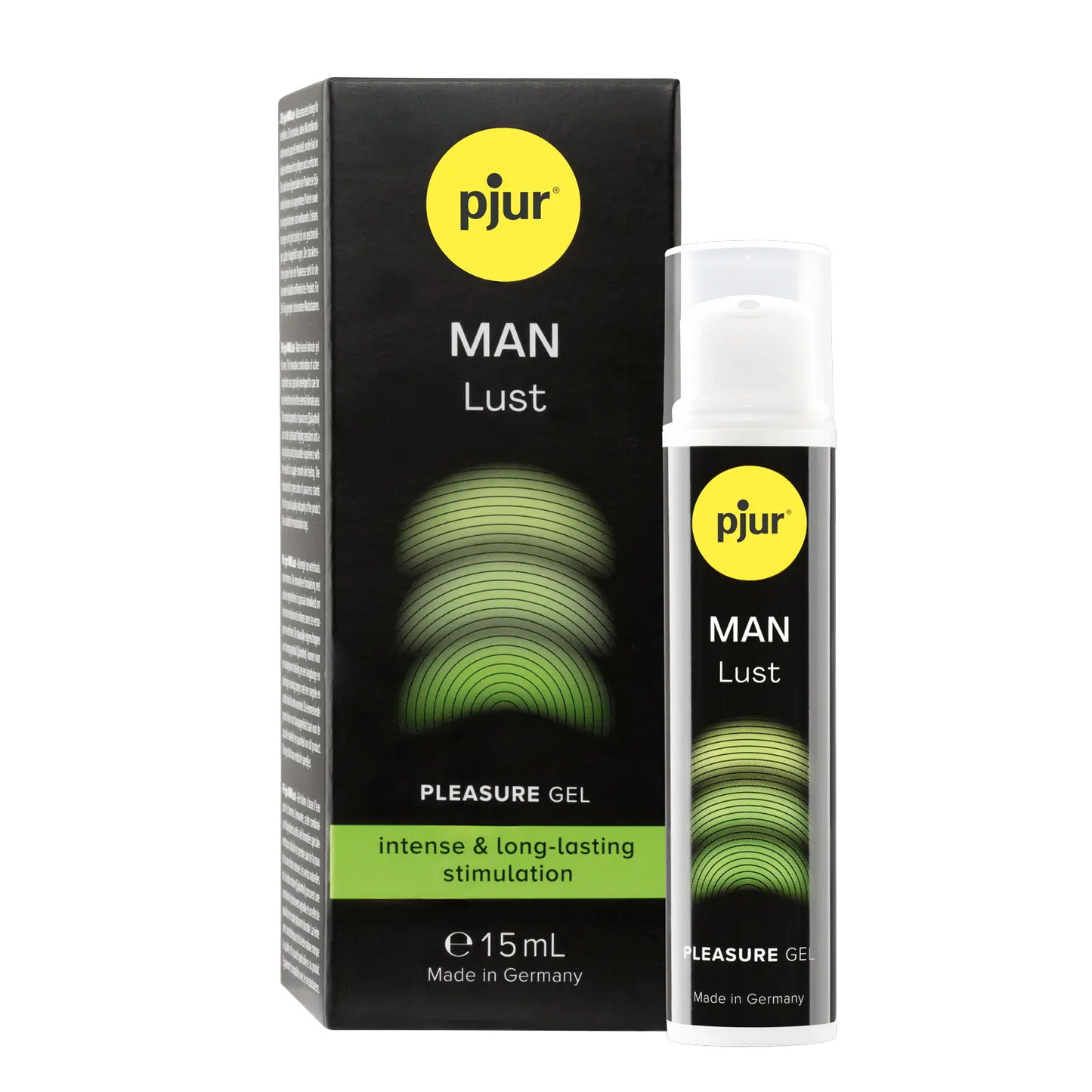 Pjur MAN Lust pleasure gel packaging on a white background