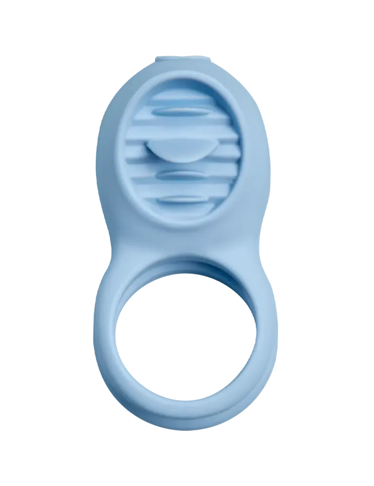 Pure Romance Couples vibrating ring –  Made for Two with flickering clitoral stimulator and dual constriction rings.