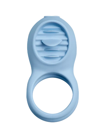 Pure Romance Couples vibrating ring –  Made for Two with flickering clitoral stimulator and dual constriction rings.