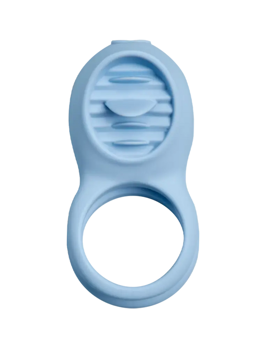 Pure Romance Couples vibrating ring –  Made for Two with flickering clitoral stimulator and dual constriction rings.