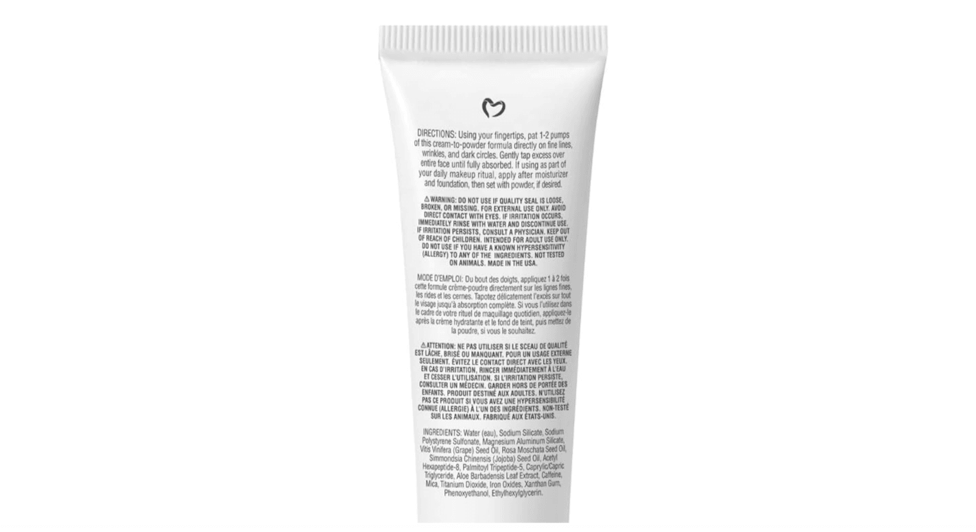 Pure Romance Rapid Rewind anti-aging tightening serum full ingredient list and usage instructions