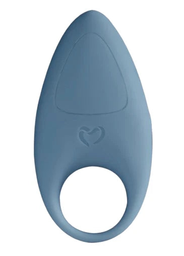 Pure Romance Blue Vitamin Sea Vibrating Men's Cock Ring on a white background