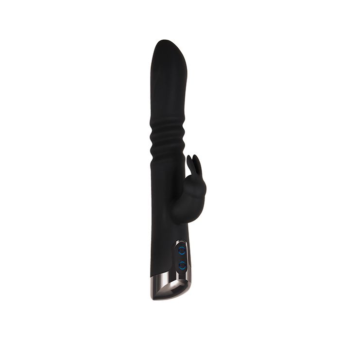 Rapid Rabbit Thrusting Dual Vibe - Black