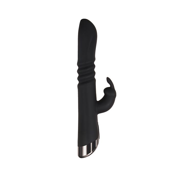 Rapid Rabbit Thrusting Dual Vibe - Black