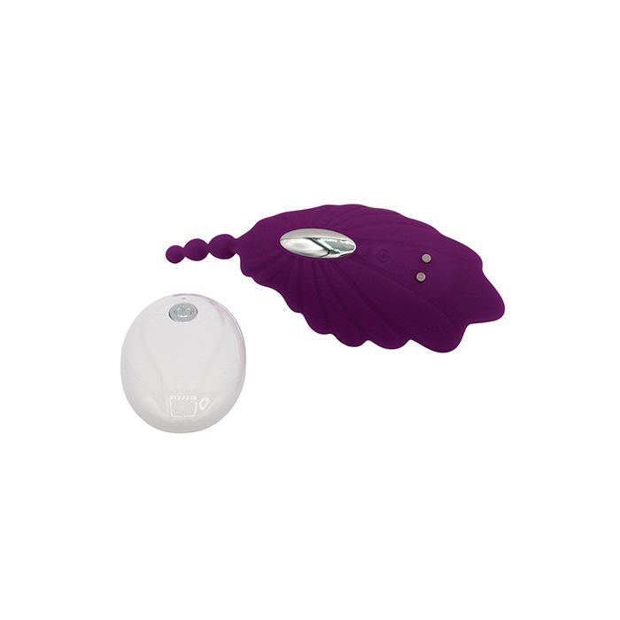 Shell Yeah! Remote Controlled Wearable Panty Vibrator - Purple