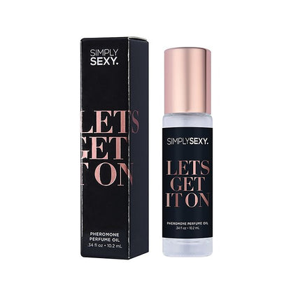 Simply Sexy perfume oil bottle and packaging on a white background by Classic Brands