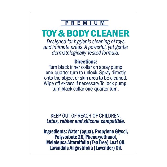 Swiss Navy Toy & Body Cleaner - 6 oz Bottle