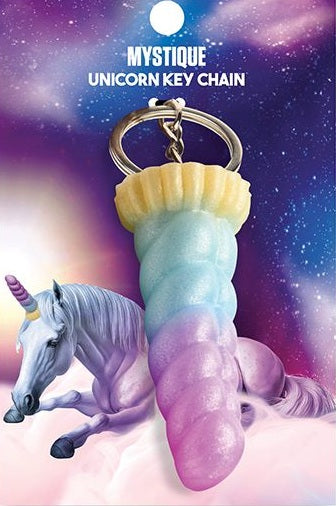 Unicorn Charm Keychain – Fantasy Rainbow Mini Dildo Accessory
