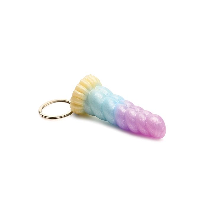 Unicorn Charm Keychain – Fantasy Rainbow Mini Dildo Accessory