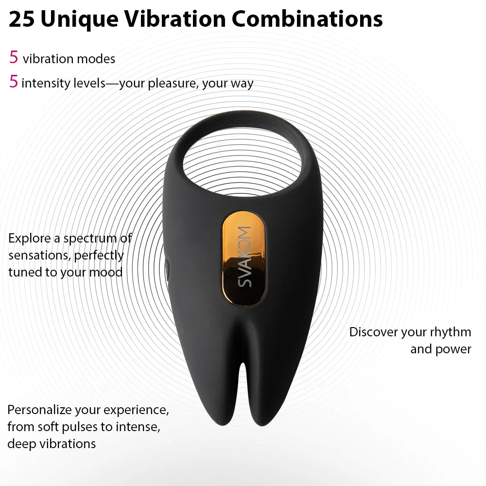 Svakom WINNI 2 Interactive Vibrating Rabbit Cock Ring with app control and remote control, featured on a white background