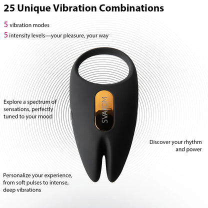 Svakom WINNI 2 Interactive Vibrating Rabbit Cock Ring with app control and remote control, featured on a white background