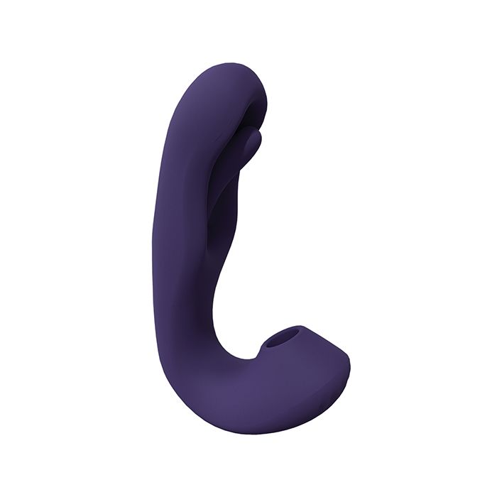 Dual Action Airwave Vibrator & G-Spot Stimulator - Purple