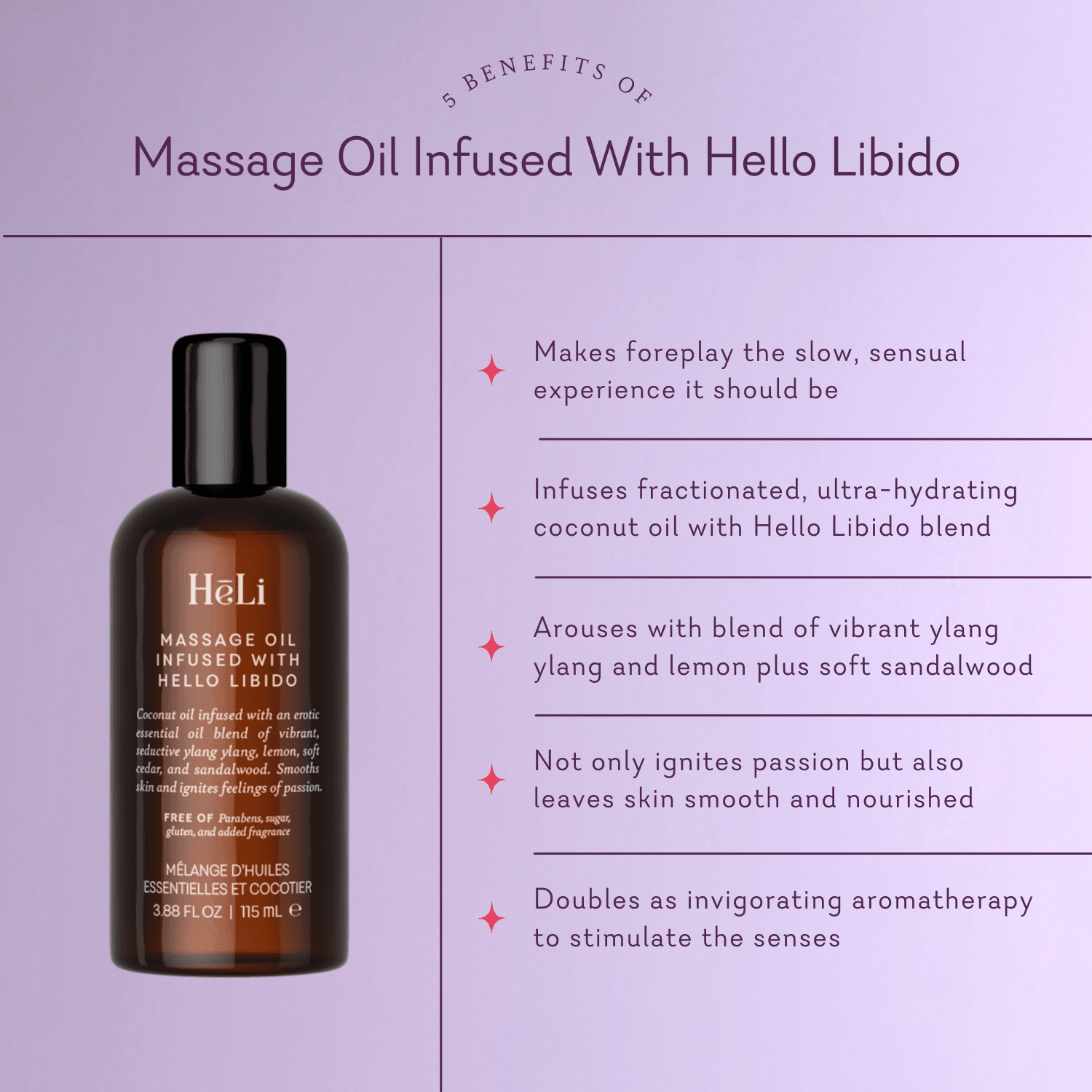 HēLi - Massage Oil Infused With Hello Libido - Texas Love Shop